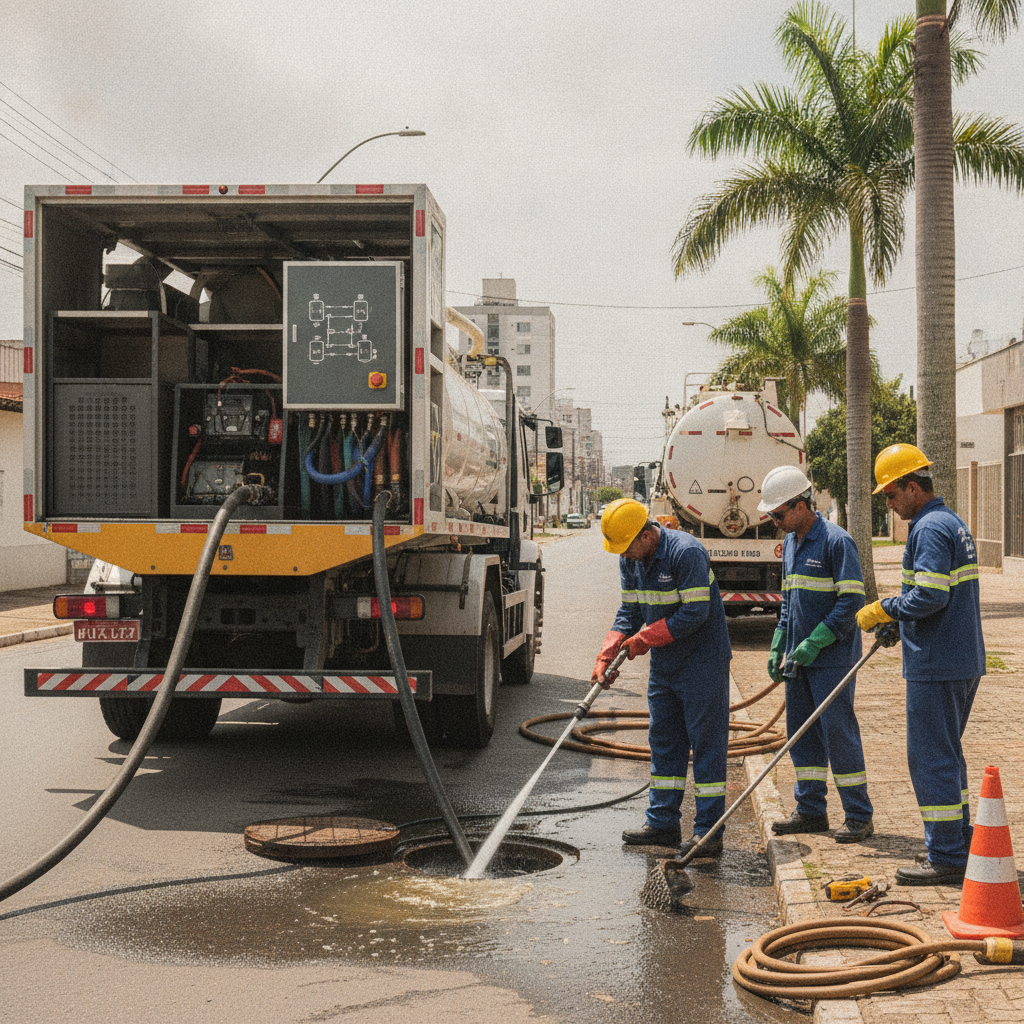 Como Funciona Desentupimento de Esgoto em Goiânia