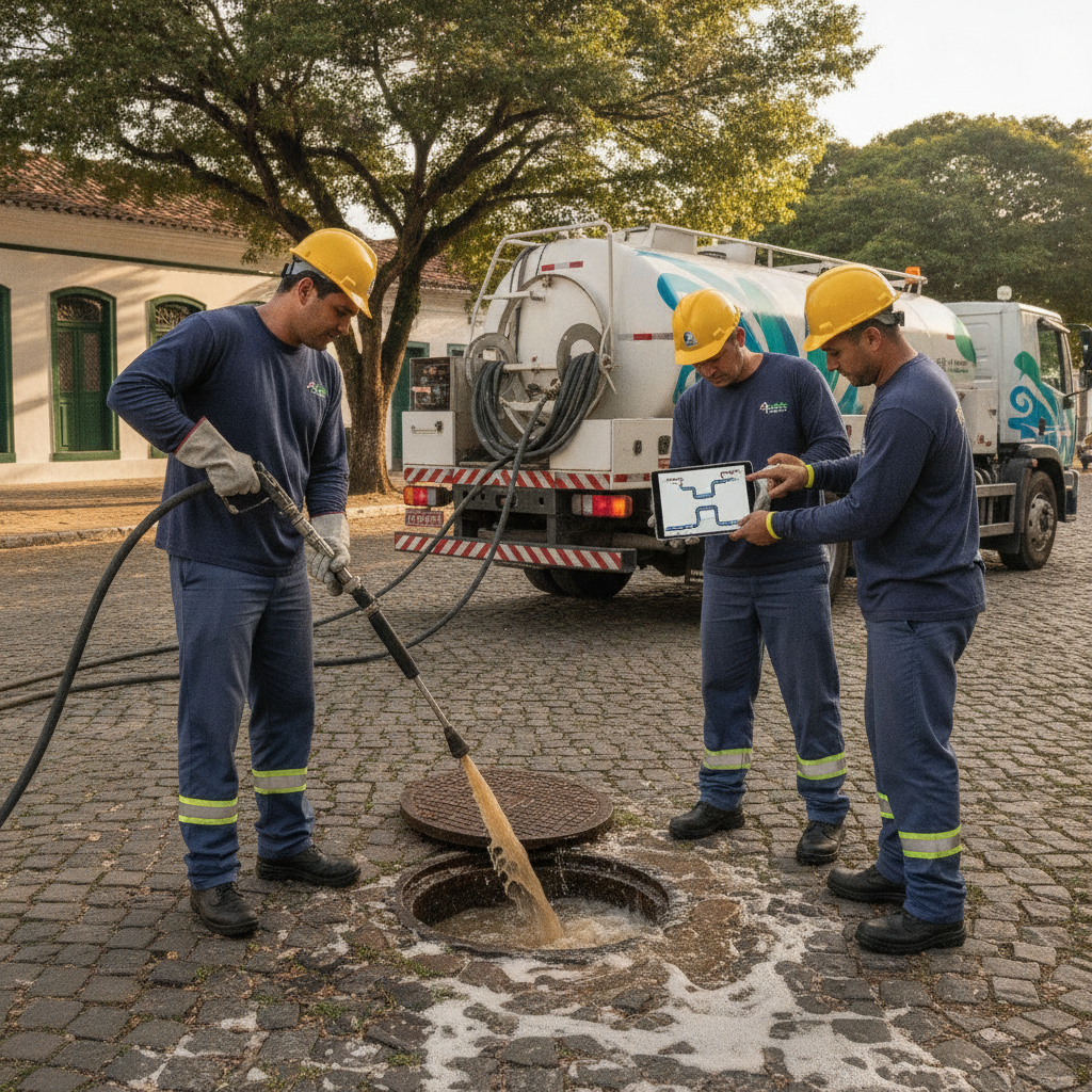 Hidrojateamento ou desentupimento com cabo: qual usar?