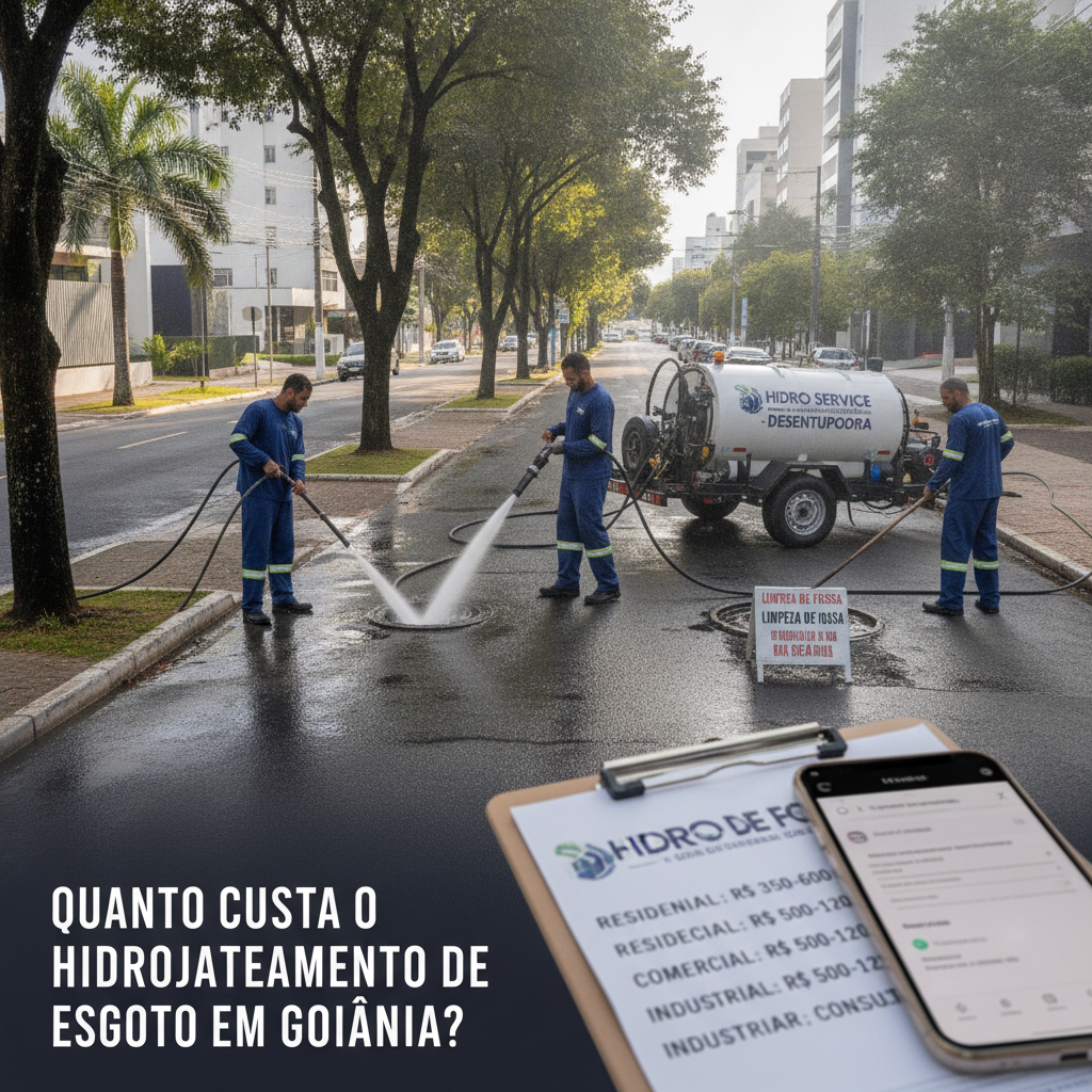O Que É Hidrojateamento de Esgoto em Goiânia?
