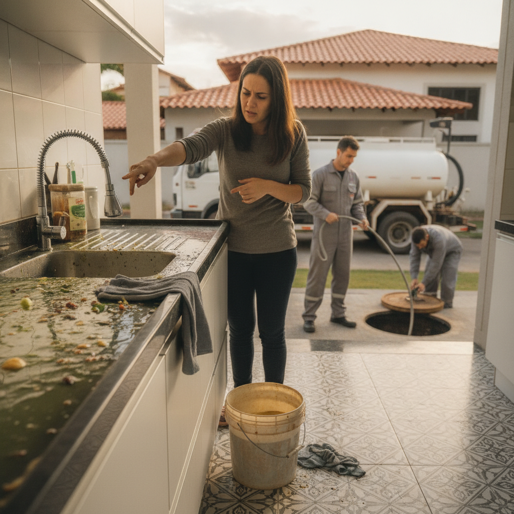 O Que Fazer Quando a Pia da Cozinha Entope em Goiânia