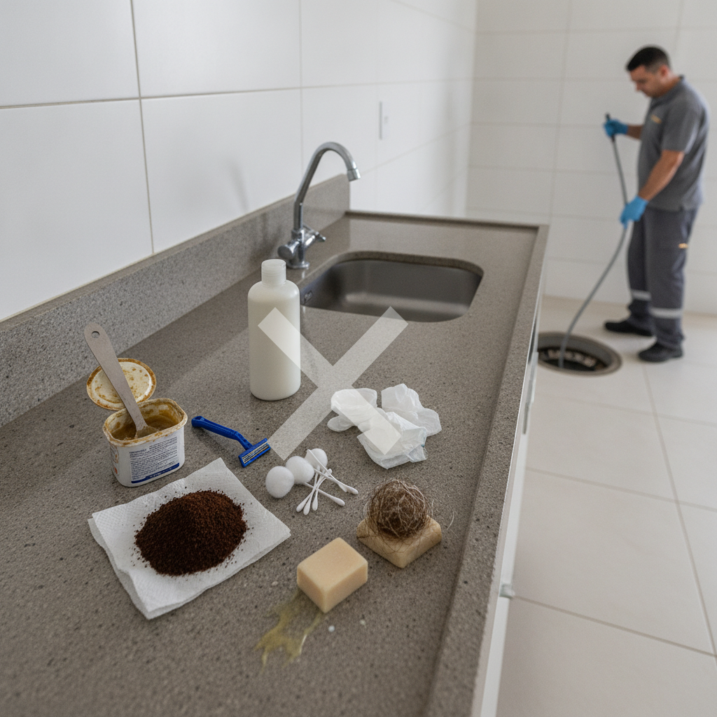 Produtos que Não Jogar no Ralo para Evitar Entupimento em Goiânia
