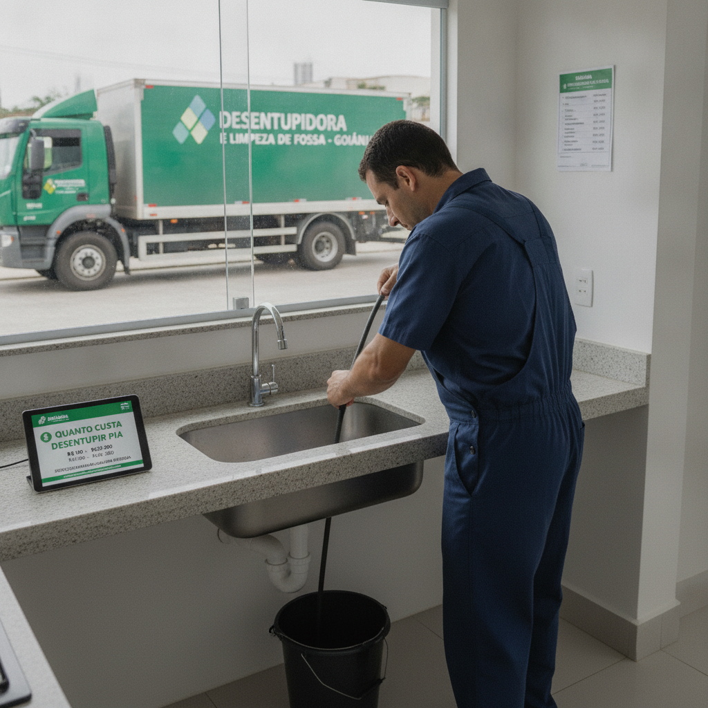 Como Desentupir Pia de Cozinha em Goiânia Sem Danificar