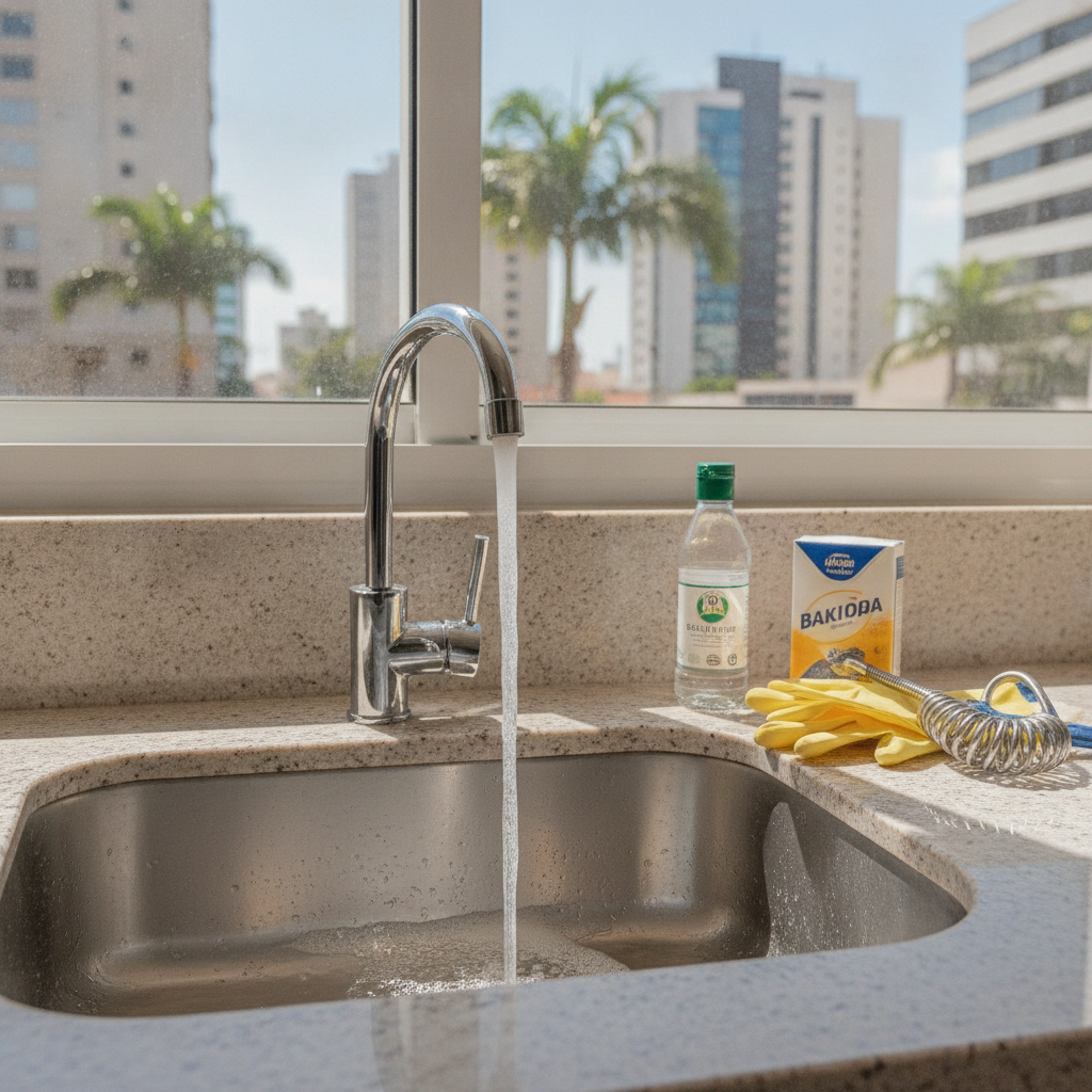 Como Desentupir Pia de Cozinha em Goiânia Sem Danificar