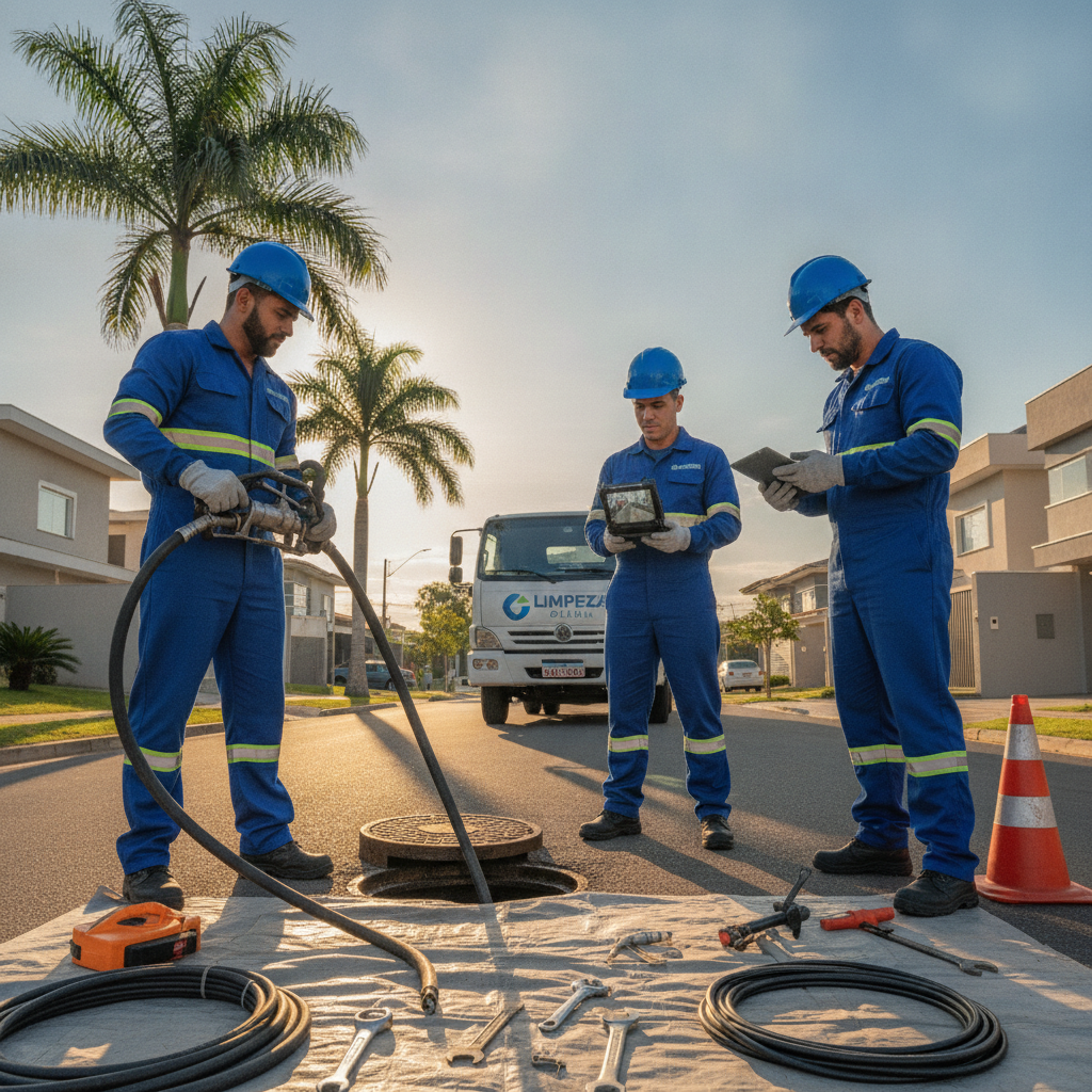 Como Funciona Desentupimento de Esgoto em Goiânia: Métodos