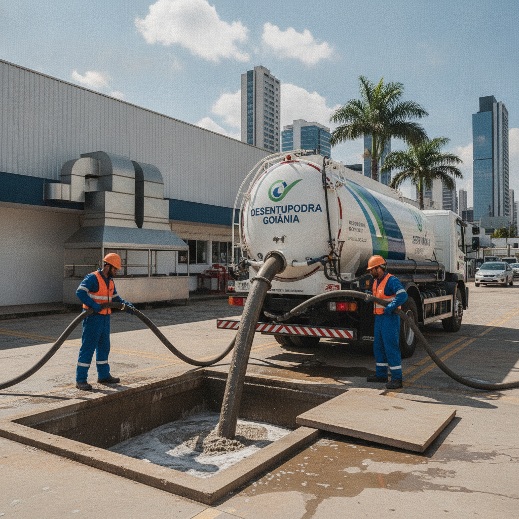 Como Funciona Limpeza de Caixa de Gordura em Goiânia