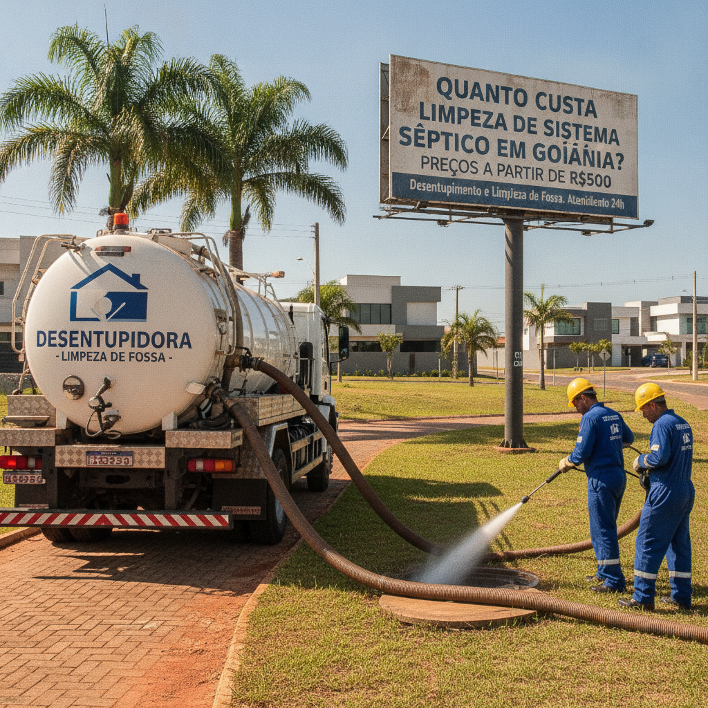 Como Funciona Limpeza de Tanque Séptico em Goiânia: Métodos